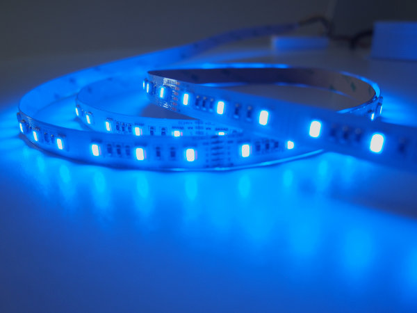 Flexistrip illuminated in blue