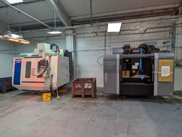 The new machine in place alongside its older sibling